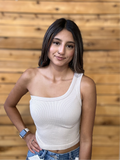 Lina One Shoulder Crop