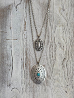 Double Strand Concho Necklace