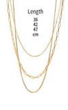 18K Stainless Steel Layered Necklace