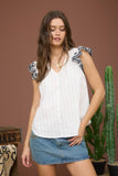 Floral Sleeve Blouse
