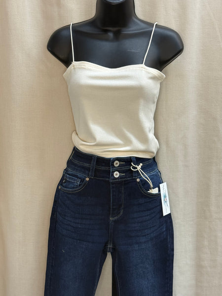 Riley ribbed crop cami