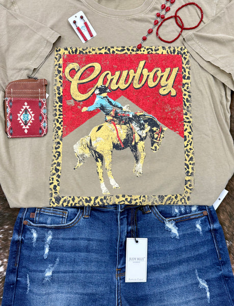 Leopard Cowboy Tee