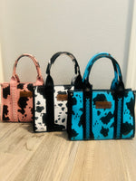 Cow Print Wrangler Tote