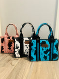 Cow Print Wrangler Tote