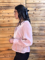 Sheer Long Sleeve Blouse