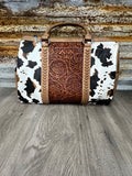 MW Animal Print Tooled Duffle Bag