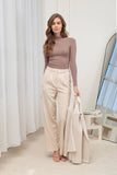 Mock Neck Long Sleeve Sweater Knit Top