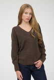 V Neck Long Sleeve Knit Sweater