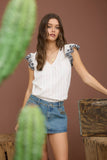 Floral Sleeve Blouse