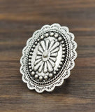 Concho, Brass Adjustable Ring