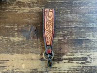 Tooled Leather Keychains