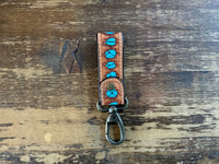 Tooled Leather Keychains