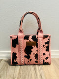 Cow Print Wrangler Tote