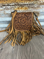 MW Turquoise Fringe Crossbody