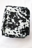 Black Cowhide Shower Tote