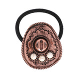 Western Stone Cowboy Hat  Decorative Hair Tie