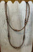 Double Copper Navajo Bead Necklace
