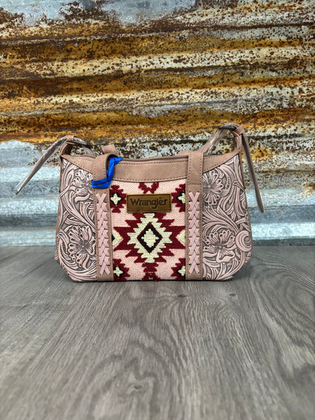 Wrangler Tooled Aztec Pattern Crossbody