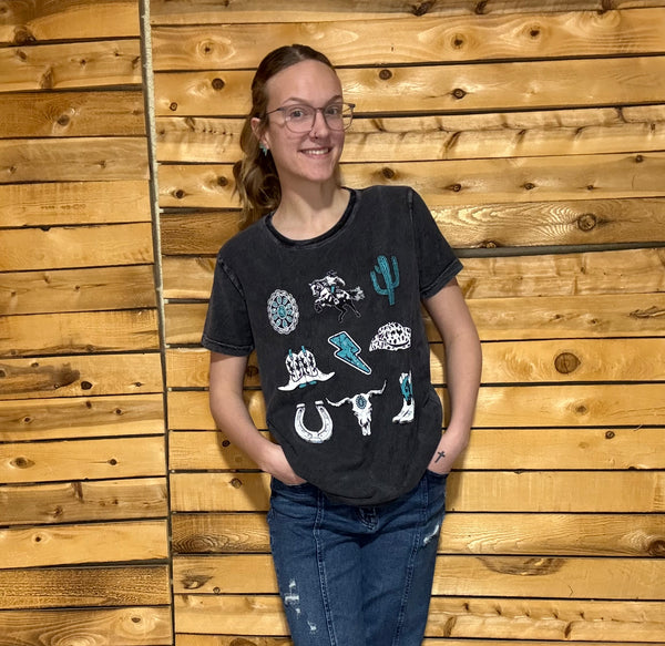 WILD N WEST Mineral Wash Tee
