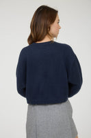 Crew Neck Cropped Sweater
