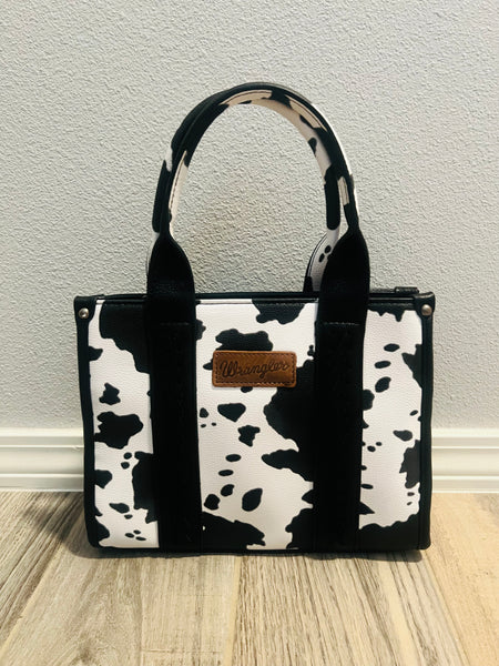 Cow Print Wrangler Tote