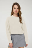 Crew Neck Cropped Sweater
