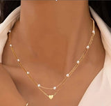 18K Stainless Steel Layered Necklace