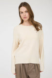 Plus Solid Crewneck Front Seam Sweater