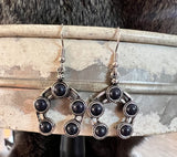Western Squash Blossom Dangle Earrings