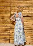 Floral Crochet Lace Maxi Dress