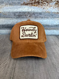 Howdy Darlin' Embroidery Patch Corduroy Cap