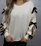 Velvet Bow Sweater