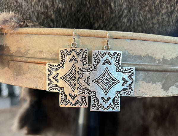 Aztec Earrings Dangle