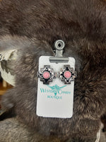 Western Hand Stone Aztec Post Earrings