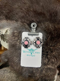 Western Hand Stone Aztec Post Earrings