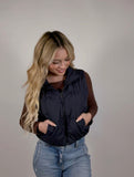 Cropped Puffer Vest