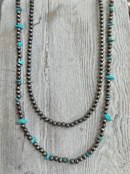 Navajo Bead, Turquoise Bead Necklace