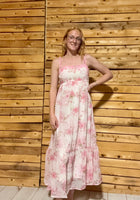 Floral Crochet Lace Maxi Dress