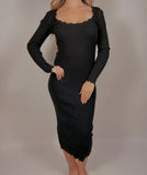 Scallop Rib Knit Dress