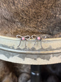 Coquette Bow Stone Stud Earrings