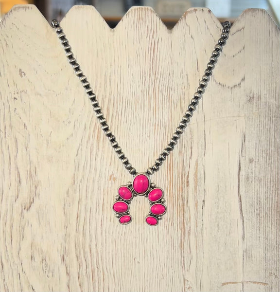 Squash Blossom Choker Western Pendant Necklace