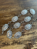 Etched Oval Concho Belt