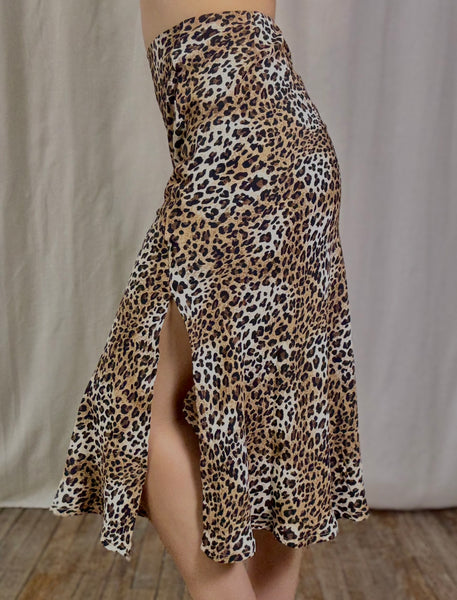 Cheetah Midi Skirt