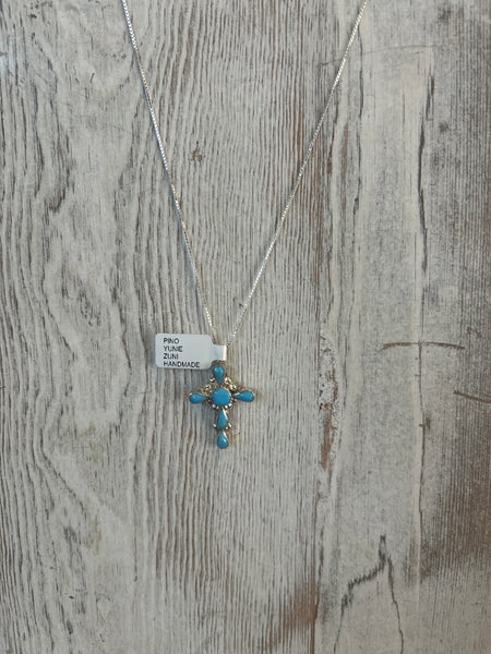 Turquoise Cross Necklace