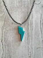 Navajo Bead, Bolt Turquoise Necklace