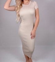 Ribbed Midi Dress