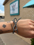 Navajo Style Pearl Bow Stretch Bracelet