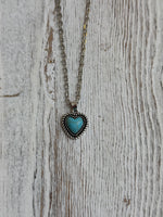 Heart Turquoise Necklace