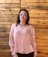 Sheer Long Sleeve Blouse