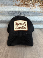 Howdy Darlin' Embroidery Patch Corduroy Cap